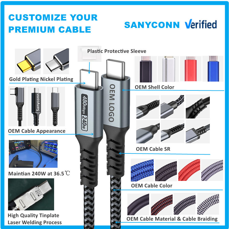 240W USB-C Fast Charging Cable 4